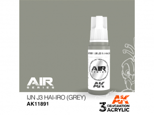 Ak interactive peinture acrylique 3G AK11891 IJN J3 HAI-IRO Gris 17ml AIR