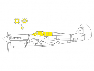 Eduard Express Mask EX817 P-40N Academy 1/48