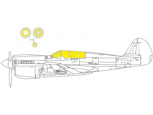 Eduard Express Mask EX818 P-40N TFace Academy 1/48