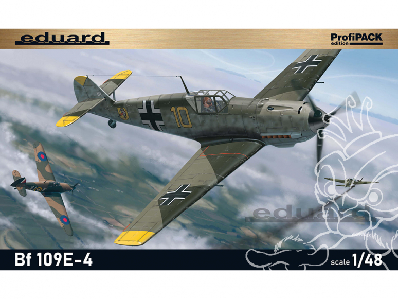 EDUARD maquette avion 8263 Messerschmitt Bf 109E-4 ProfiPack Edition Réédition 1/48