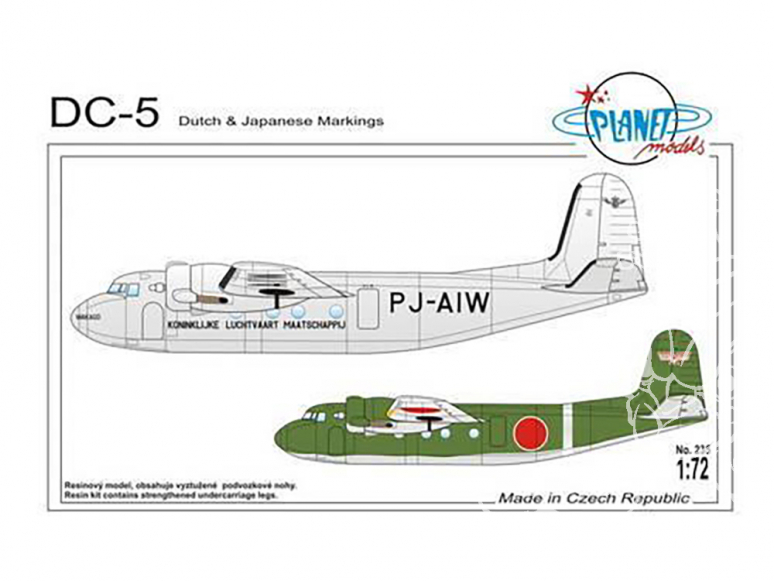 Planet Model PLT235 Douglas DC-5 full resine kit 1/72