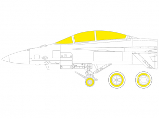 Eduard Express Mask JX283 F/A-18F TFace Revell 1/32