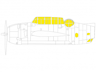 Eduard Express Mask EX819 TBF-1C Academy 1/48