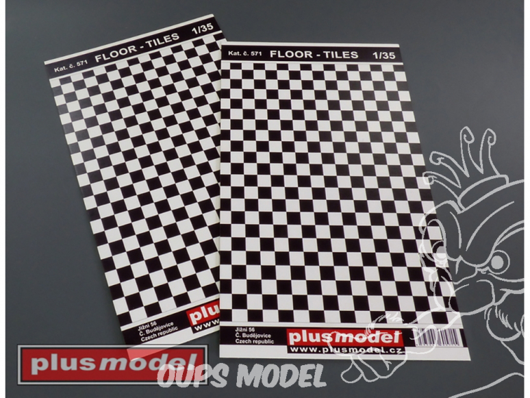 Plus Model 571 Sol carrelage noir et blanc 1/35