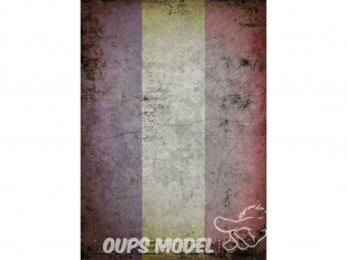 FC MODEL TREND Feuille autocollante 36338 Base adhésive Drapeau Républicain Guerre civile Espagnole Grunge 19 x 13cm