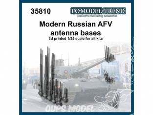 FC MODEL TREND accessoire résine 35810 Bases antennes AFV Russe Modernes 1/35