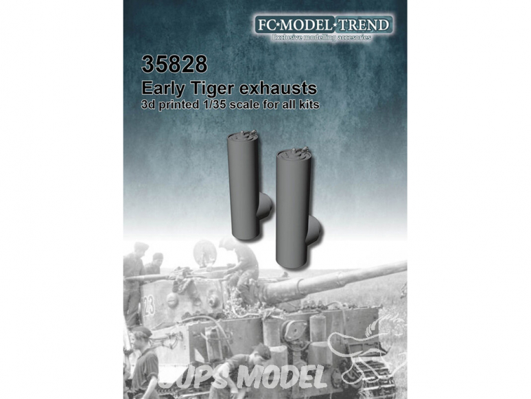 FC MODEL TREND accessoire résine 35828 Echappements Tigre Early 1/35