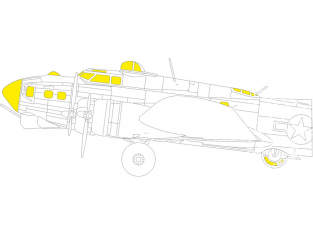 Eduard Express Mask EX822 B-17G Tface Hk Models 1/48v