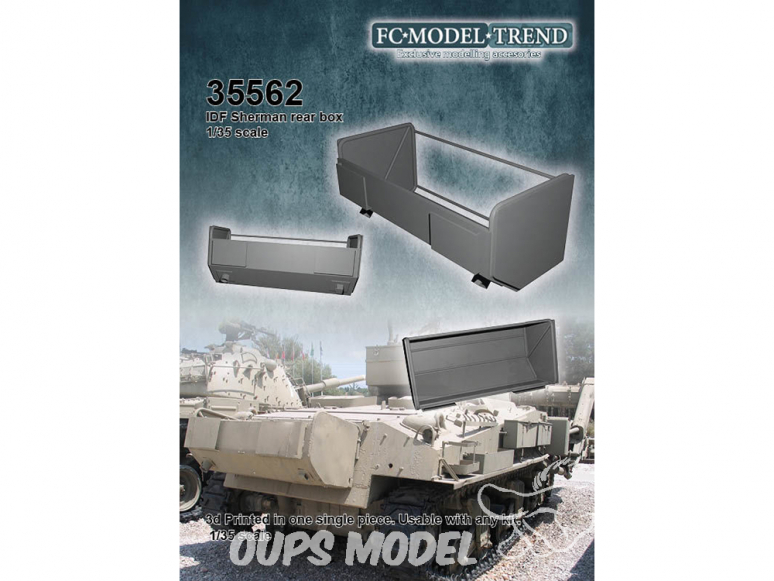 FC MODEL TREND accessoire résine 35562 Caisse arrière IDF Sherman 1/35