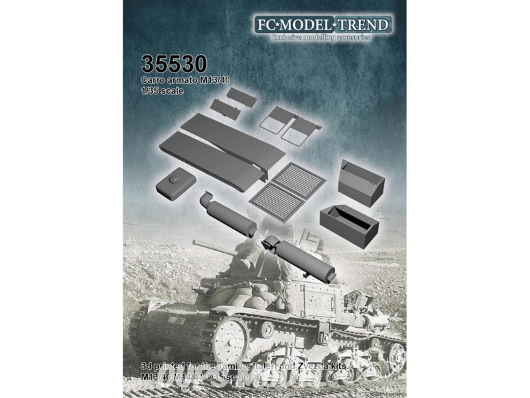 FC MODEL TREND accessoire résine 35530 M13/40 Transformation Tamiya / Italeri / Zvezda 1/35