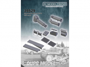 FC MODEL TREND accessoire résine 35529 Détails Semovente M40 75/18 Tamiya / Italeri / Zvezda 1/35