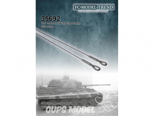 FC MODEL TREND accessoire résine 35692 Cable de remorquage Tigre / King Tiger 1/35