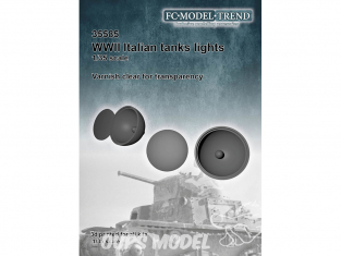 FC MODEL TREND accessoire résine 35585 Feux chars Italien WWII 1/35