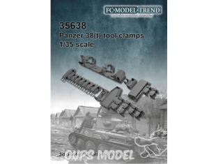 FC MODEL TREND accessoire résine 35638 Tool clamps Panzer 38(t) 1/35