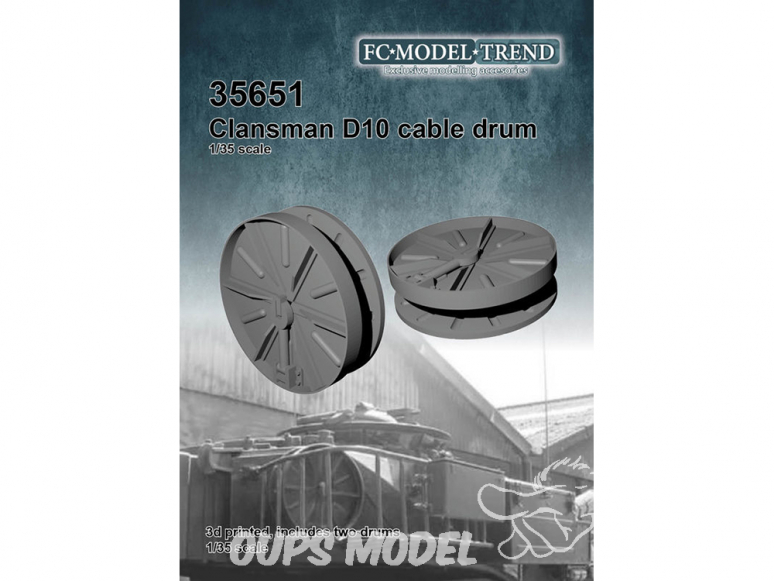 FC MODEL TREND accessoire résine 35651 Enrouleur de câble Clansman D10 1/35