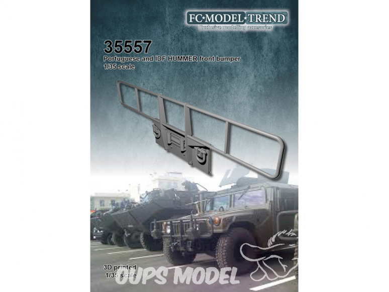 FC MODEL TREND accessoire résine 35557 Bumper HMMWV IDF 1/35