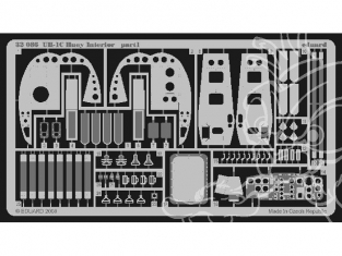 EDUARD photodecoupe avion 32086 Interieur UH-1C 1/32