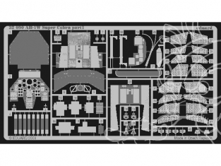 EDUARD photodecoupe avion 32090 Interieur AH-1W 1/32