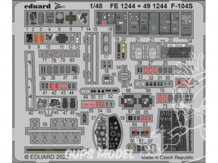 EDUARD photodecoupe avion 491244 Amélioration F-104S Kinetic 1/48