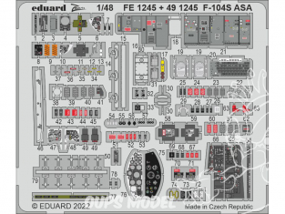 EDUARD photodecoupe avion 491245 Amélioration F-104S ASA Kinetic 1/48