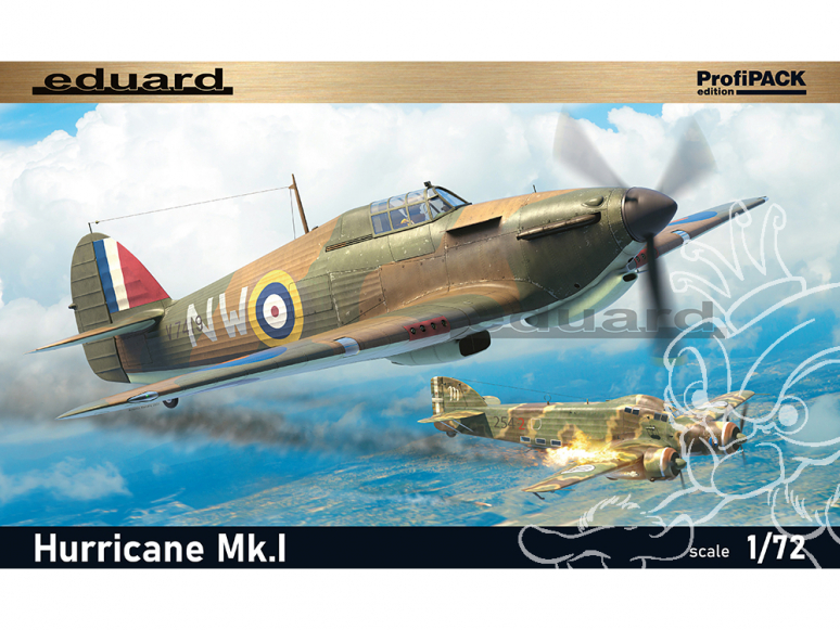 EDUARD maquette avion 7099 Hurricane Mk.I ProfiPack Edition 1/72