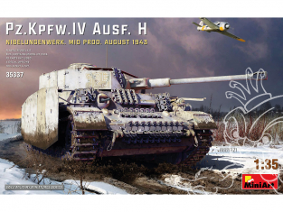 MINI ART maquette militaire 35337 Pz.Kpfw.IV Ausf. H NIBELUNGENWERK. MID PROD. AOÛT 1943 1/35