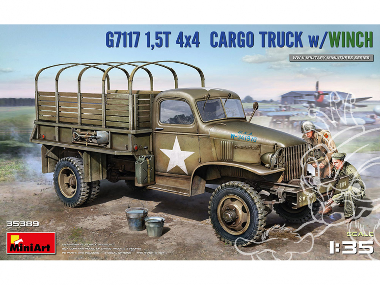 MINI ART maquette militaire 35389 G7117 CAMION CARGO 1,5T 4×4 avec TREUIL 1/35