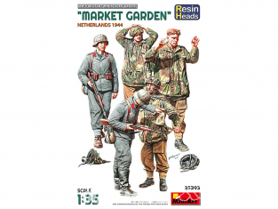 Mini Art maquette militaire 35393 MARKET GARDEN PAYS-BAS 1944 TÊTES EN RÉSINE 1/35