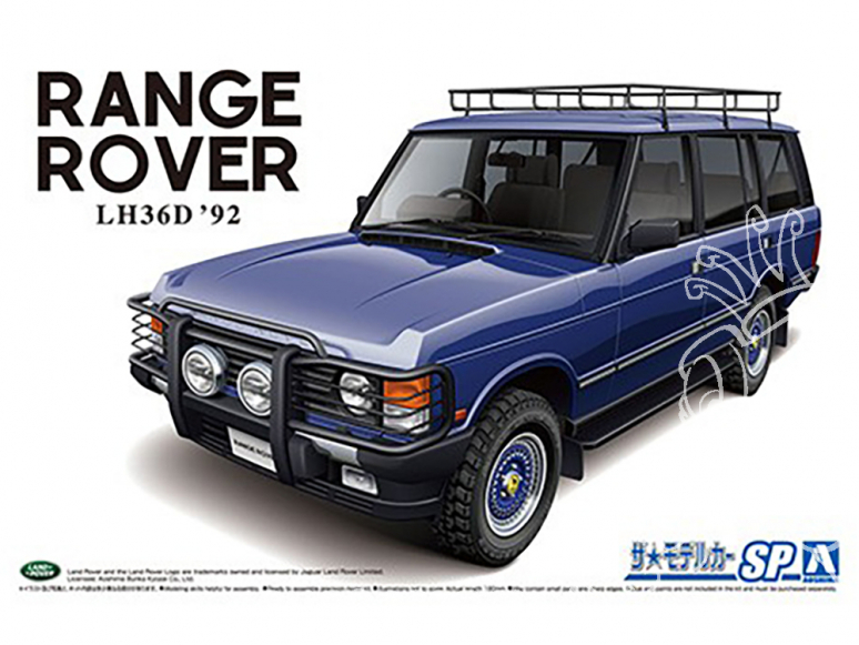 Aoshima maquette voiture 61374 Land Rover Range Rover Classic Custom LH36D 1992 1/24