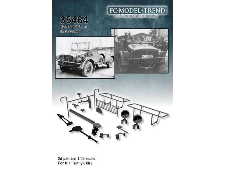 FC MODEL TREND accessoire résine 35484 Set de détails Horch 108a Tamiya 1/35