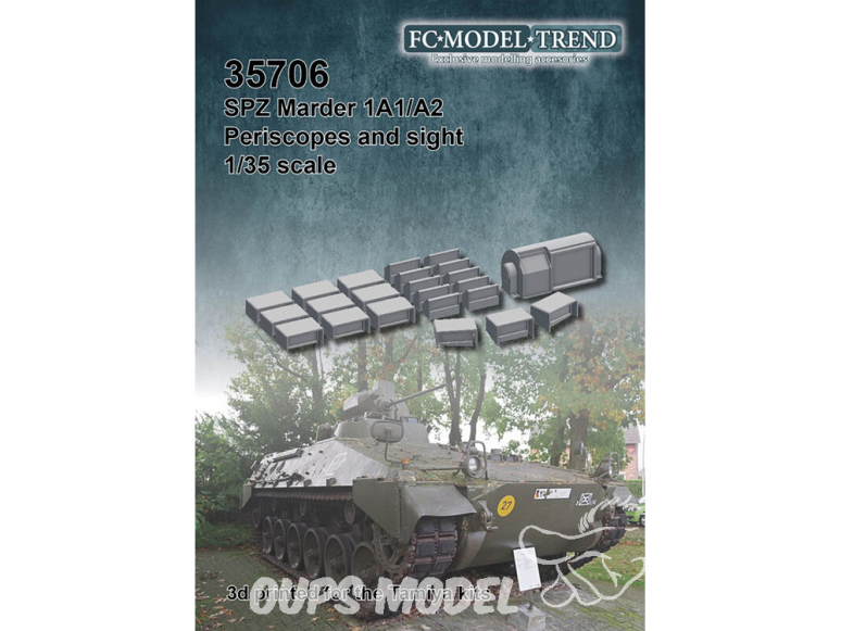 FC MODEL TREND accessoire résine 35706 SPZ Marder 1A1/A2 Periscopes et vue Tamiya 1/35