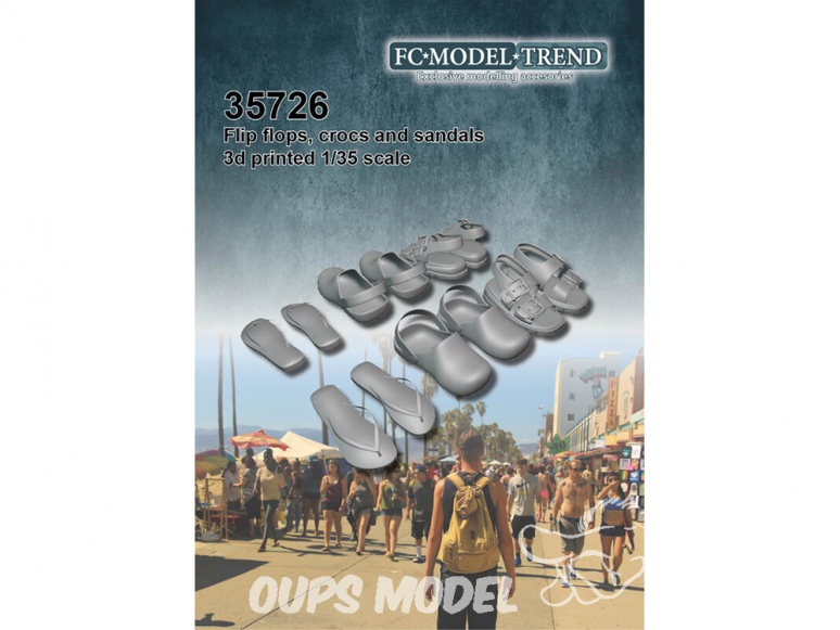 FC MODEL TREND accessoire résine 35726 Tongues, crocs et sandales 1/35