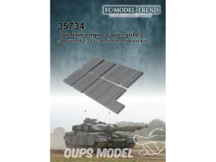 FC MODEL TREND accessoire résine 35734 Grilles moteur Chieftain Takom 1/35