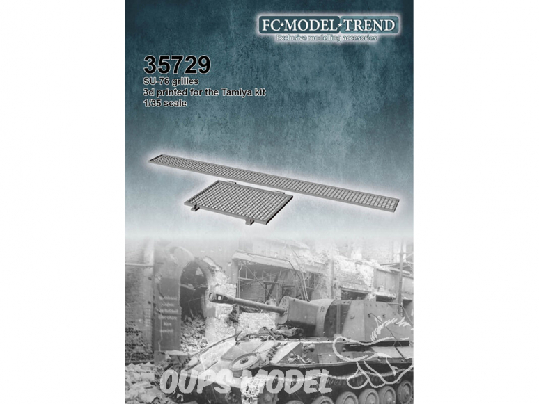 FC MODEL TREND accessoire résine 35729 Grilles SU-76 Tamiya 1/35