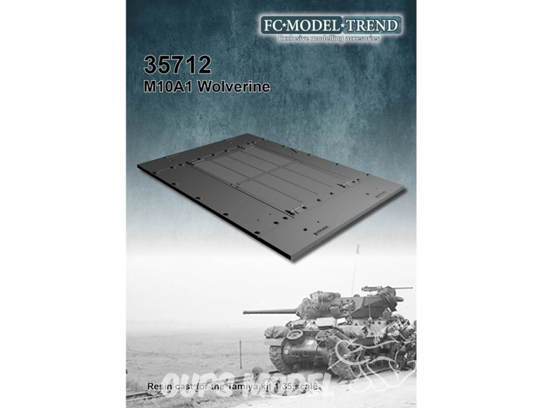 FC MODEL TREND accessoire résine 35712 M10A1 Wolverine Tamiya 1/35