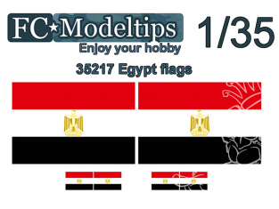 FC MODEL TREND Drapeau adaptable C35717 Drapeaux Egypte 1/35