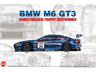 NuNu maquette voiture de Piste PN24027 BMW M6 GT3 RUNDSTRECKEN-TROHY 2020 WINNER 1/24