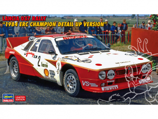 Hasegawa maquette voiture 52305 Lancia 037 Rally "1984 ERC Champion Detail Up Version" 1/24