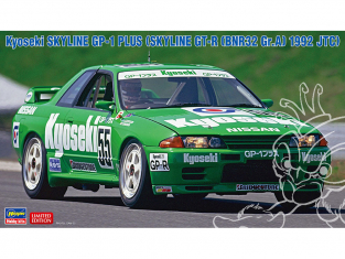 Hasegawa maquette voiture 20534 Kyoseki Skyline GP-1 Plus (Skyline GT-R BNR32 Gr.A 1992 JTC) 1/24