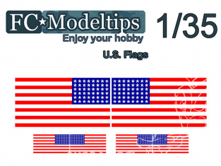 FC MODEL TREND Drapeau adaptable C35704 Drapeaux USA 1/35