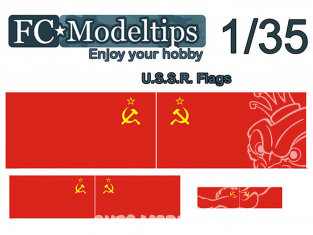 FC MODEL TREND Drapeau adaptable C35706 Drapeaux URSS 1/35