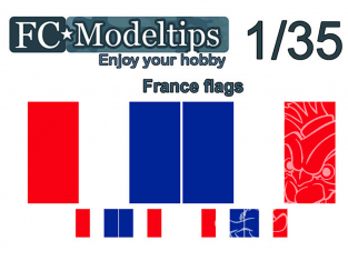 FC MODEL TREND Drapeau adaptable C35711 Drapeaux France 1/35