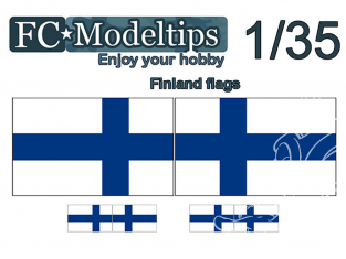 FC MODEL TREND Drapeau adaptable C35731 Drapeaux Finlande 1/35