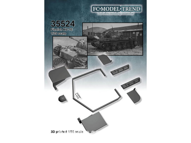 FC MODEL TREND accessoire résine 35524 Set de détails KV-1 Finlande 1/35