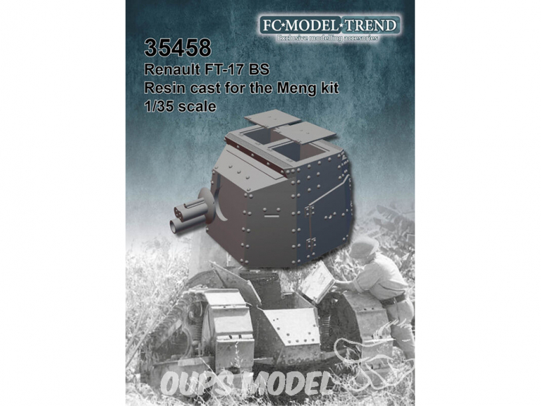 FC MODEL TREND accessoire résine 35458 Renault FT-17 BS Meng 1/35