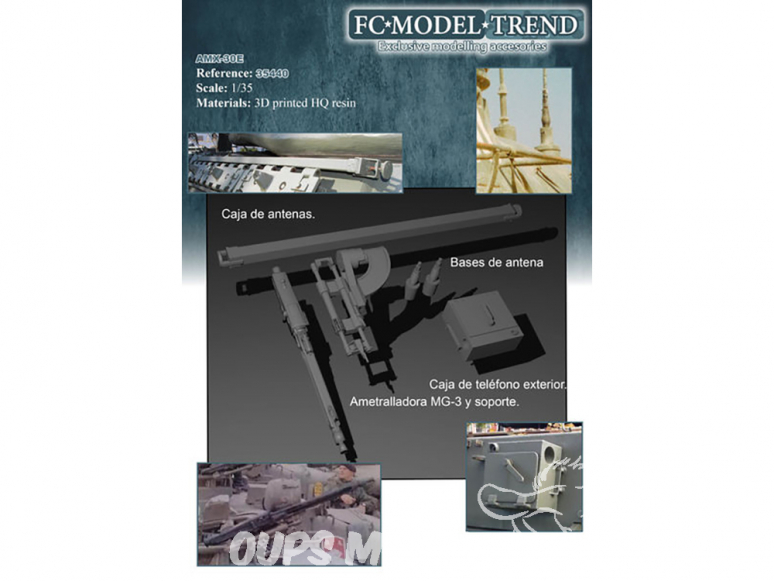 FC MODEL TREND accessoire résine 35440 Set de détails AMX-30E 1/35