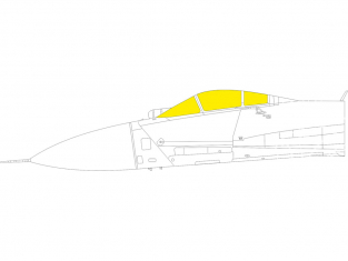 Eduard Express Mask EX839 Sukhoi Su-27 TFace Great Wall Hobby 1/48