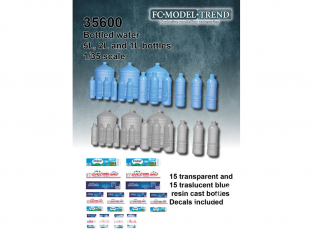 FC MODEL TREND accessoire résine 35600 Bouteilles d'eau 5L - 1,5L - 0,5L 1/35