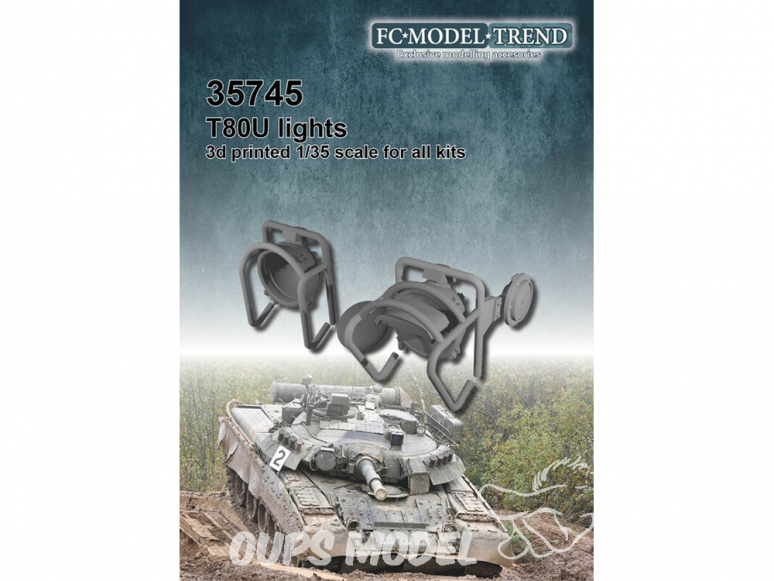 FC MODEL TREND accessoire résine 35745 Feux T-80U 1/35