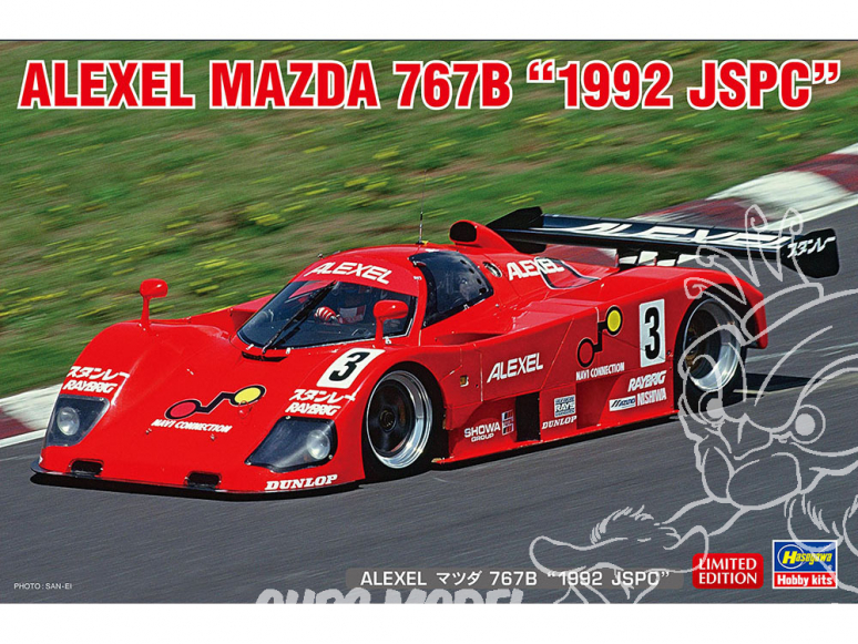 Hasegawa maquette voiture 20539 ALEXEL Mazda 767B "1992 JSPC" 1/24